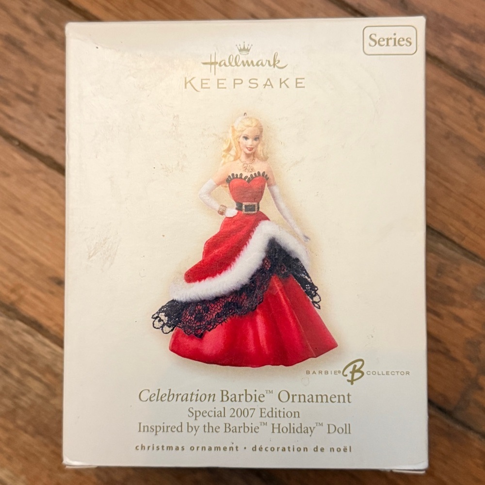 Barbie 2007 Hallmark Holiday Celebration Barbie #8 Ornament